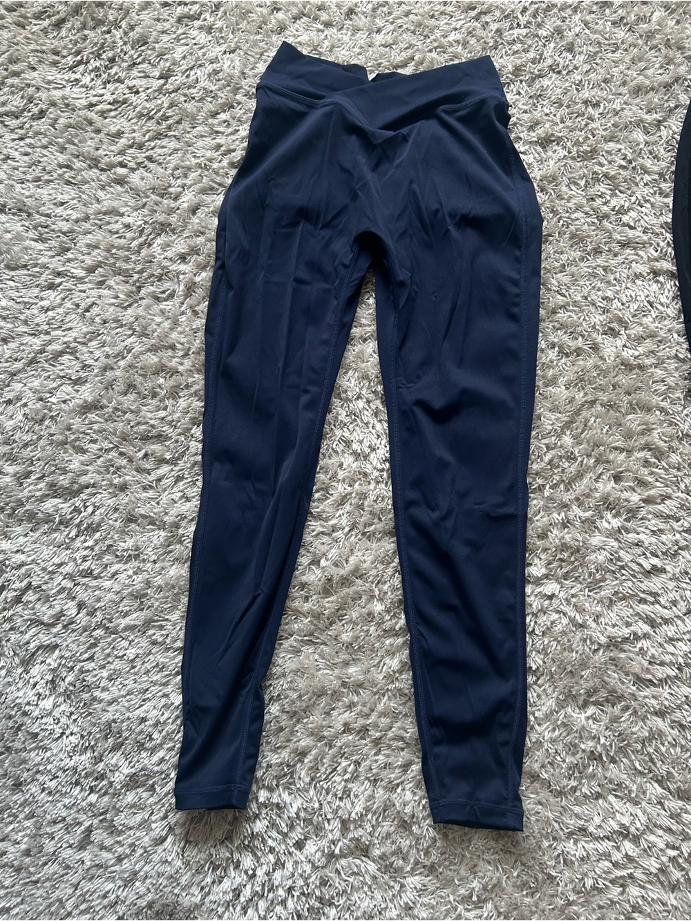 Women’s Navy Crossover Waist Active Leggings